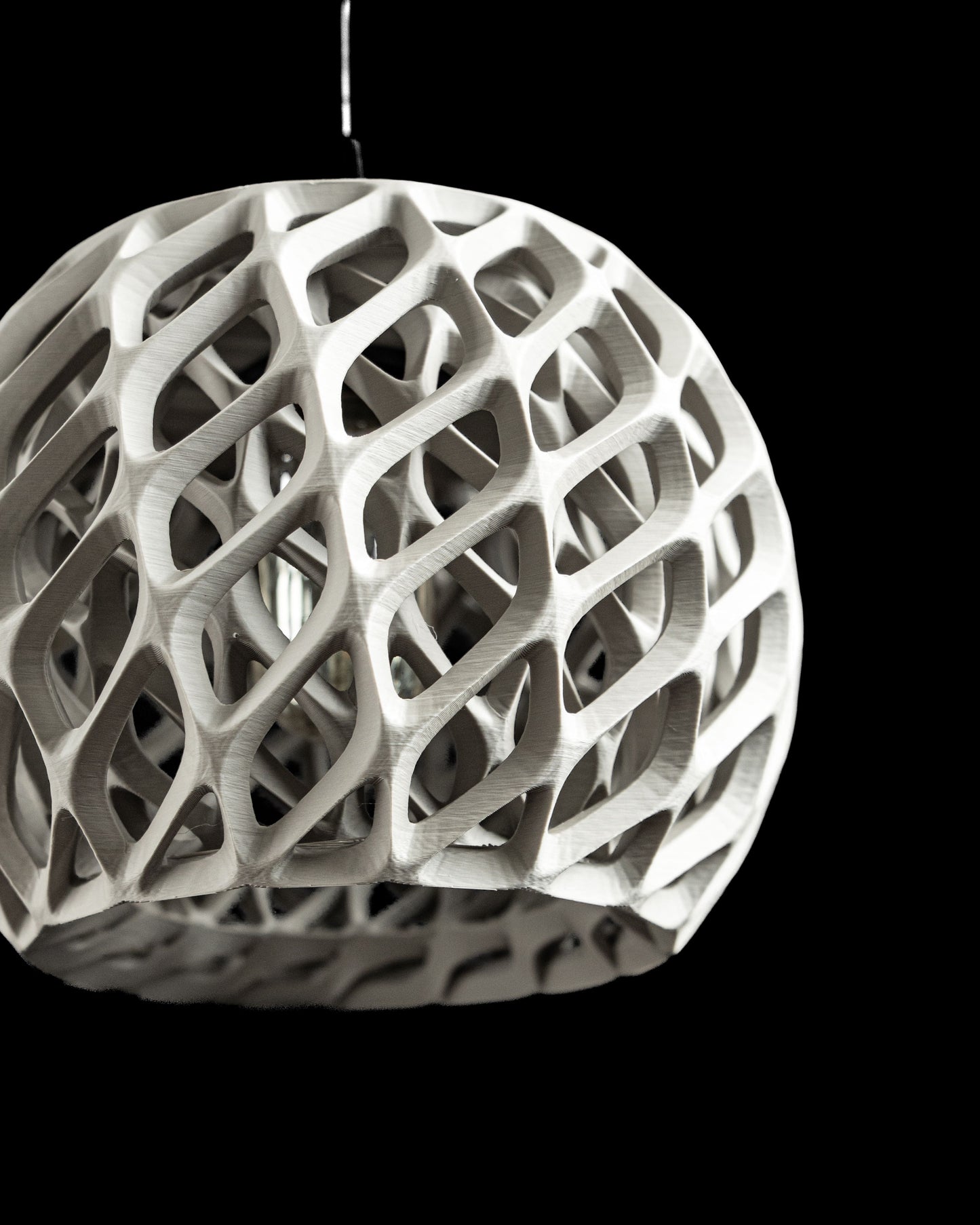 Pendant Light, Sculptural Lampshade, Minimal Ceiling, Modern Ambient, Dining Fixture