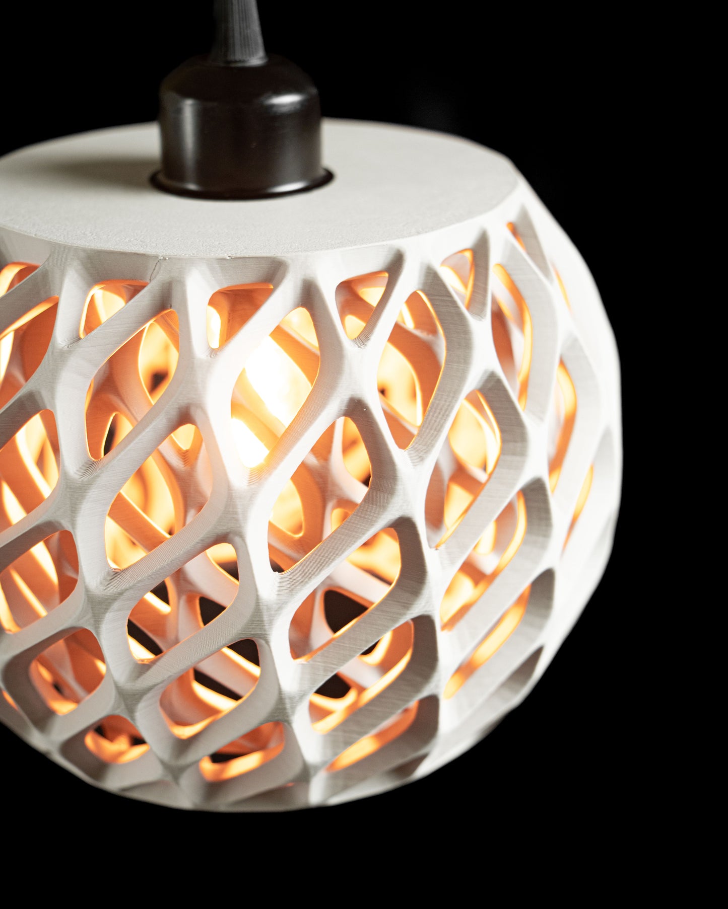 Pendant Light, Sculptural Lampshade, Minimal Ceiling, Modern Ambient, Dining Fixture