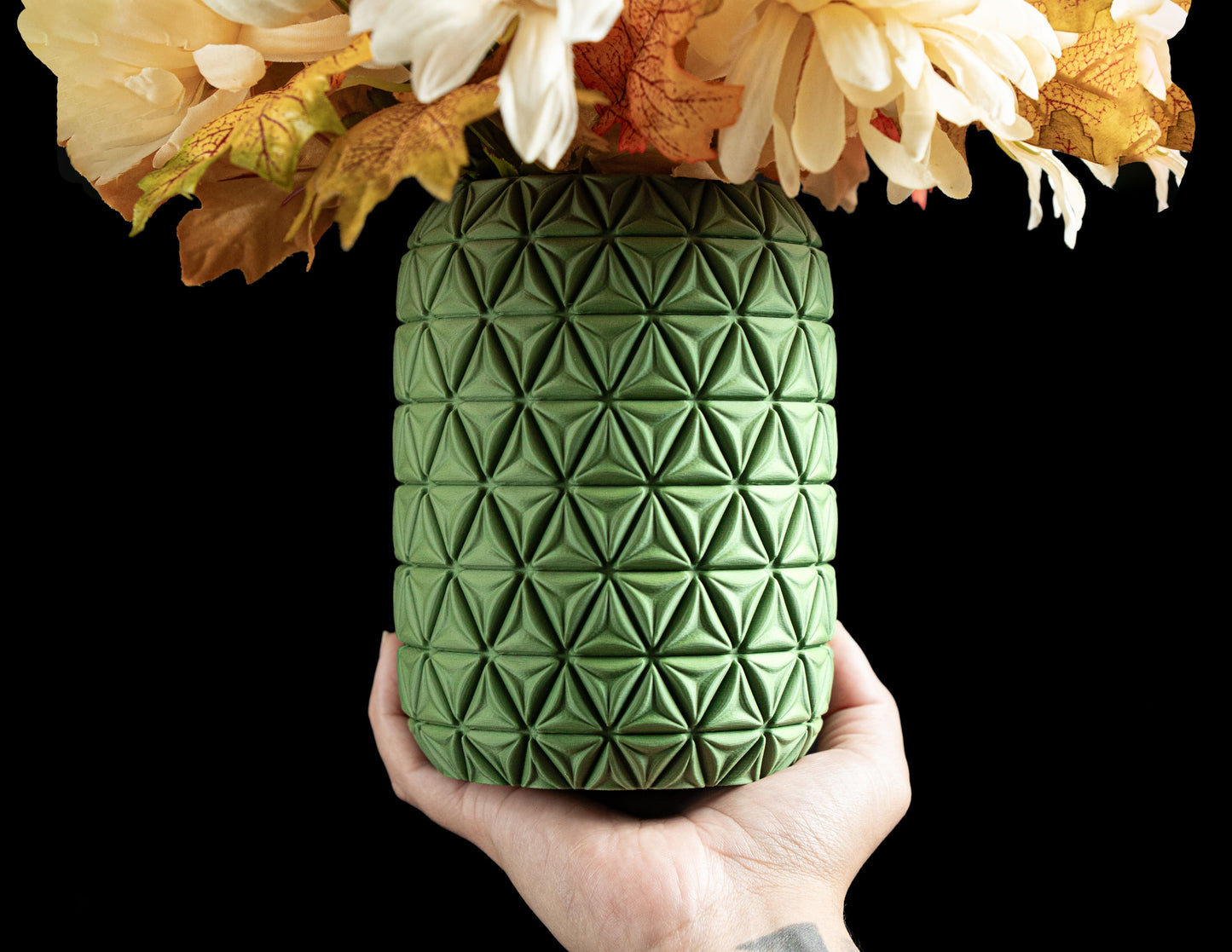 Modern Vase, Architectural Tabletop Accent, Curated Mantel Flower Holder Minimal