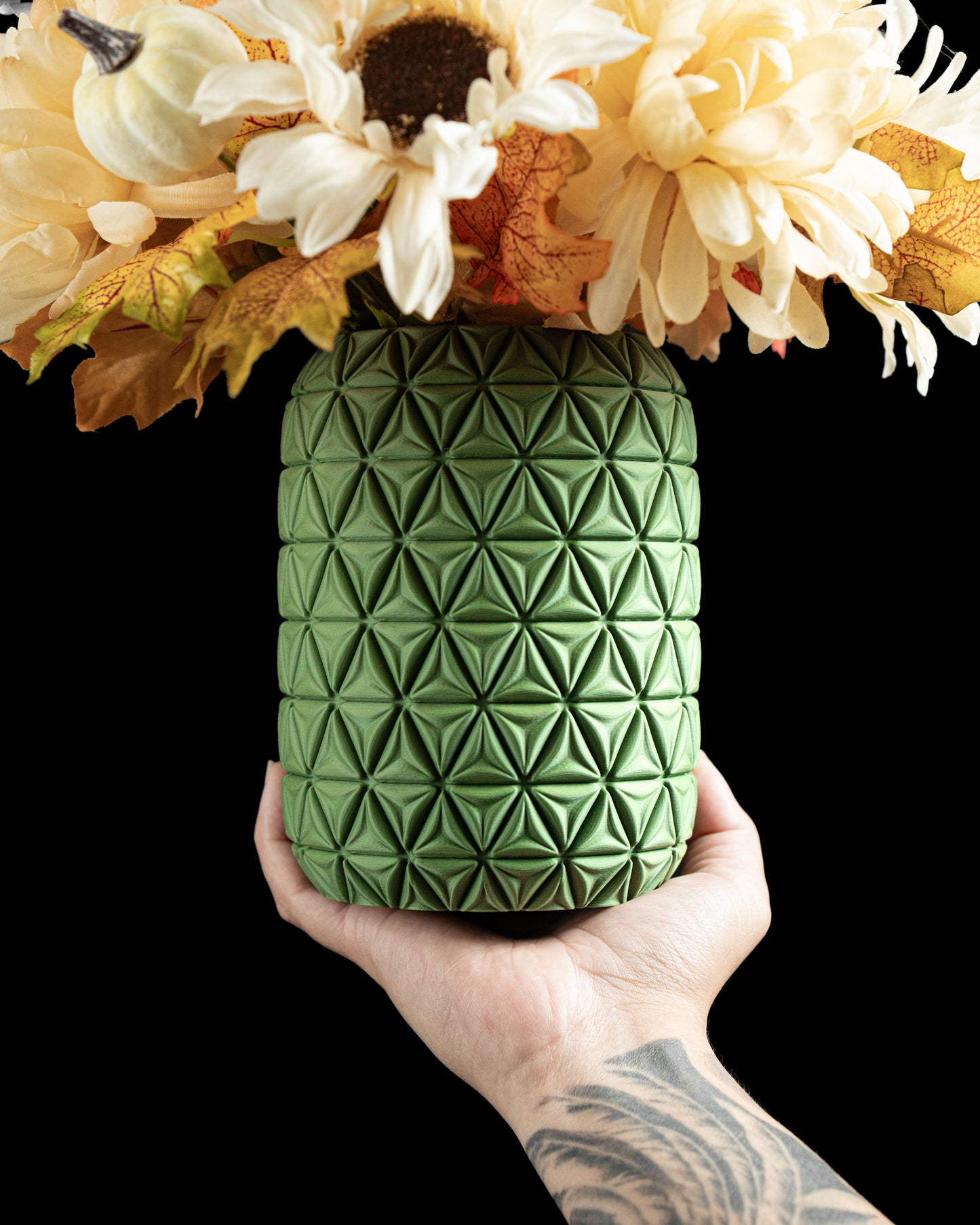 Modern Vase, Architectural Tabletop Accent, Curated Mantel Flower Holder Minimal