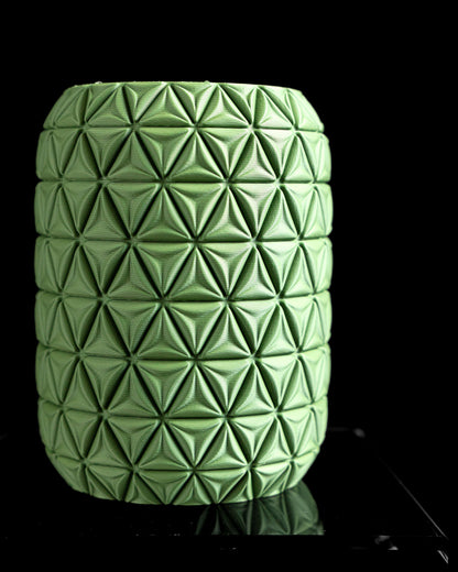 Modern Vase, Architectural Tabletop Accent, Curated Mantel Flower Holder Minimal