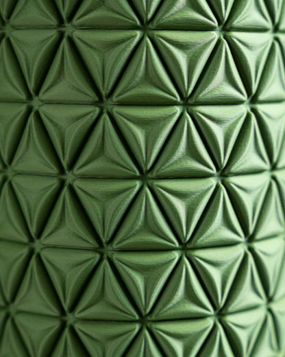 Modern Vase, Architectural Tabletop Accent, Curated Mantel Flower Holder Minimal