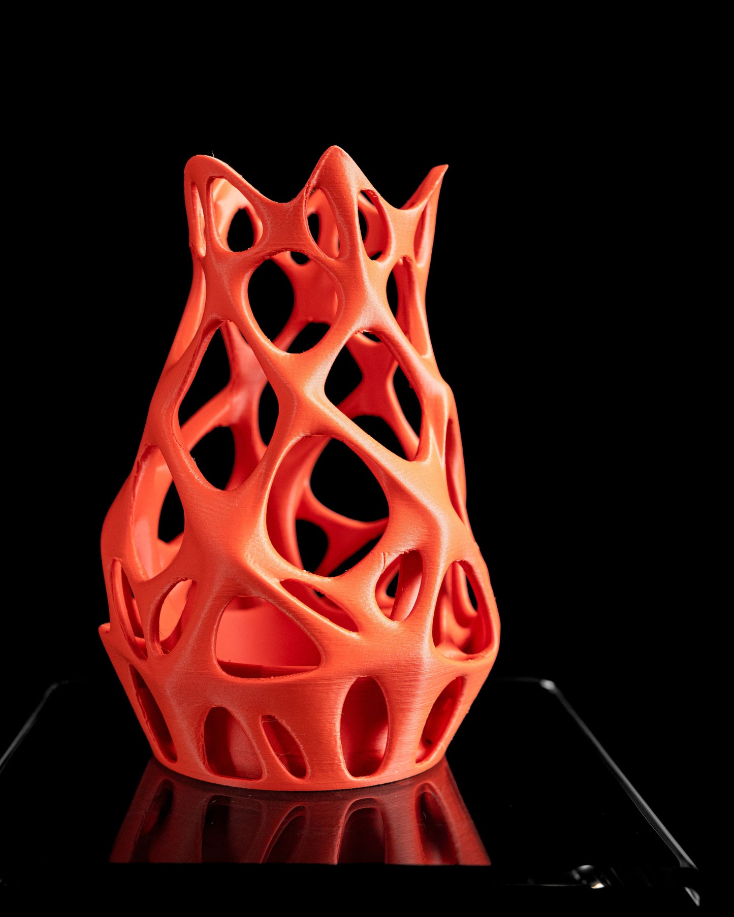 Modern Vase, Fractal Geometry Budholder, Ceramic Textured Mantelpiece Accent Statement