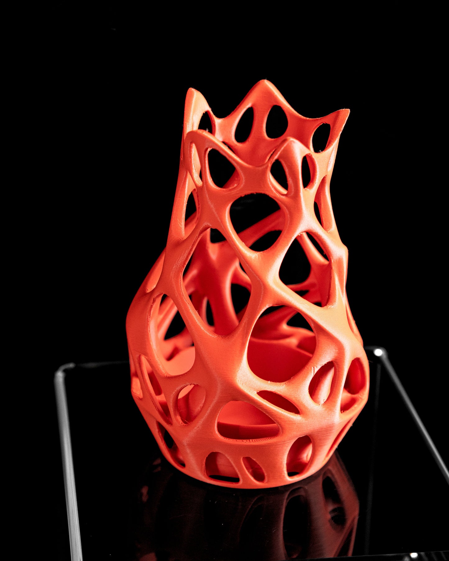 Modern Vase, Fractal Geometry Budholder, Ceramic Textured Mantelpiece Accent Statement