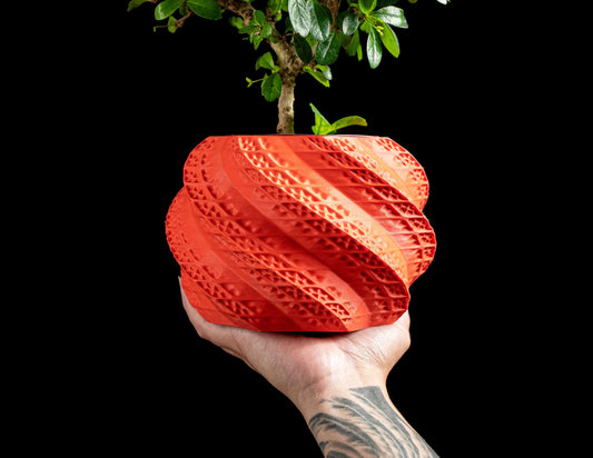 Planter Pot, Indoor Desk Organizer, Minimalist Contemporary Decorative Elegant Vessel