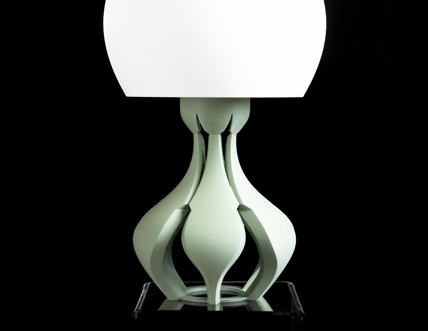 Table Lamp, Bedside Lighting, Ambient Glow Accent, Contemporary Sculptural Illumination