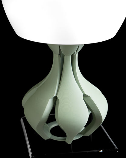 Table Lamp, Bedside Lighting, Ambient Glow Accent, Contemporary Sculptural Illumination