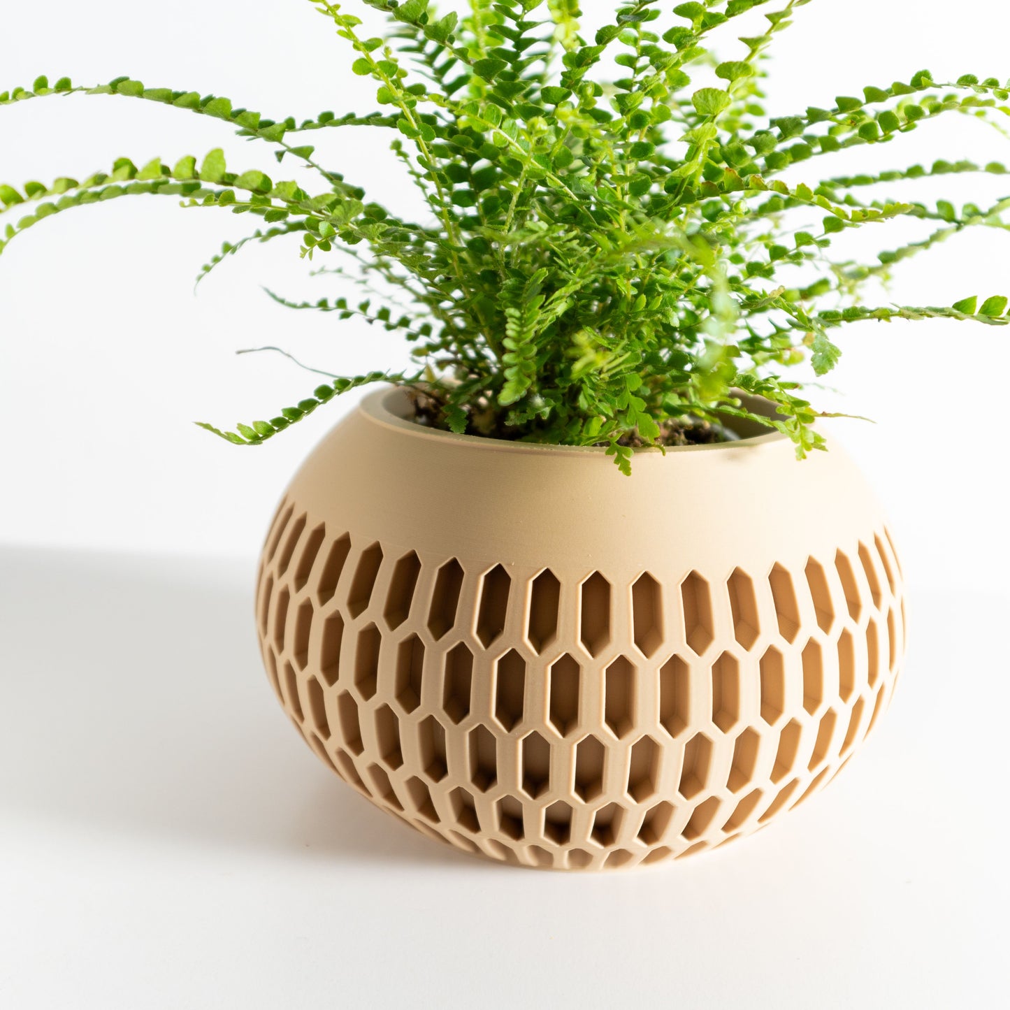 Planter Pot, Geometric Succulent Holder, Minimalist Desktop Organizer, Modern Textured