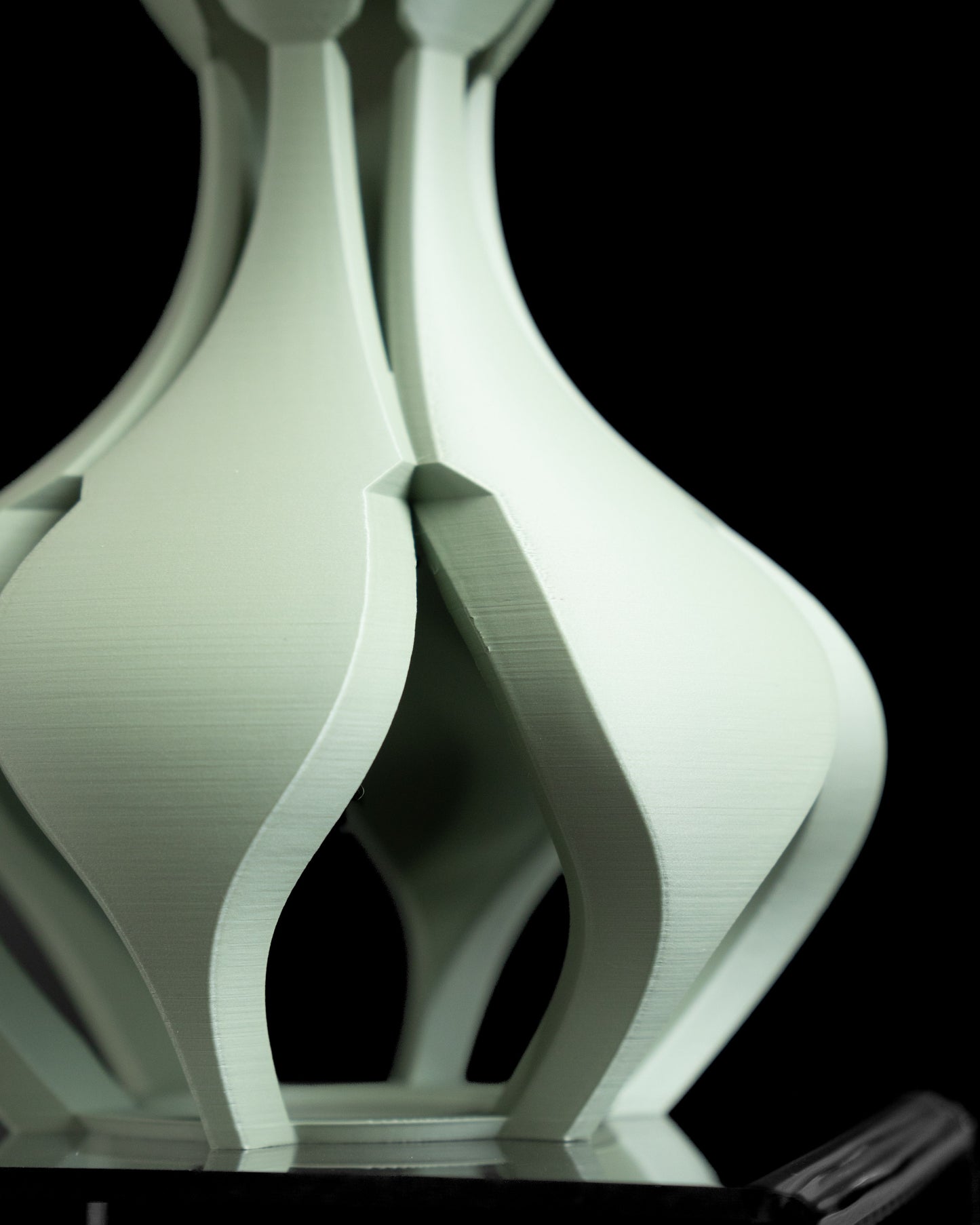 Table Lamp, Bedside Lighting, Ambient Glow Accent, Contemporary Sculptural Illumination