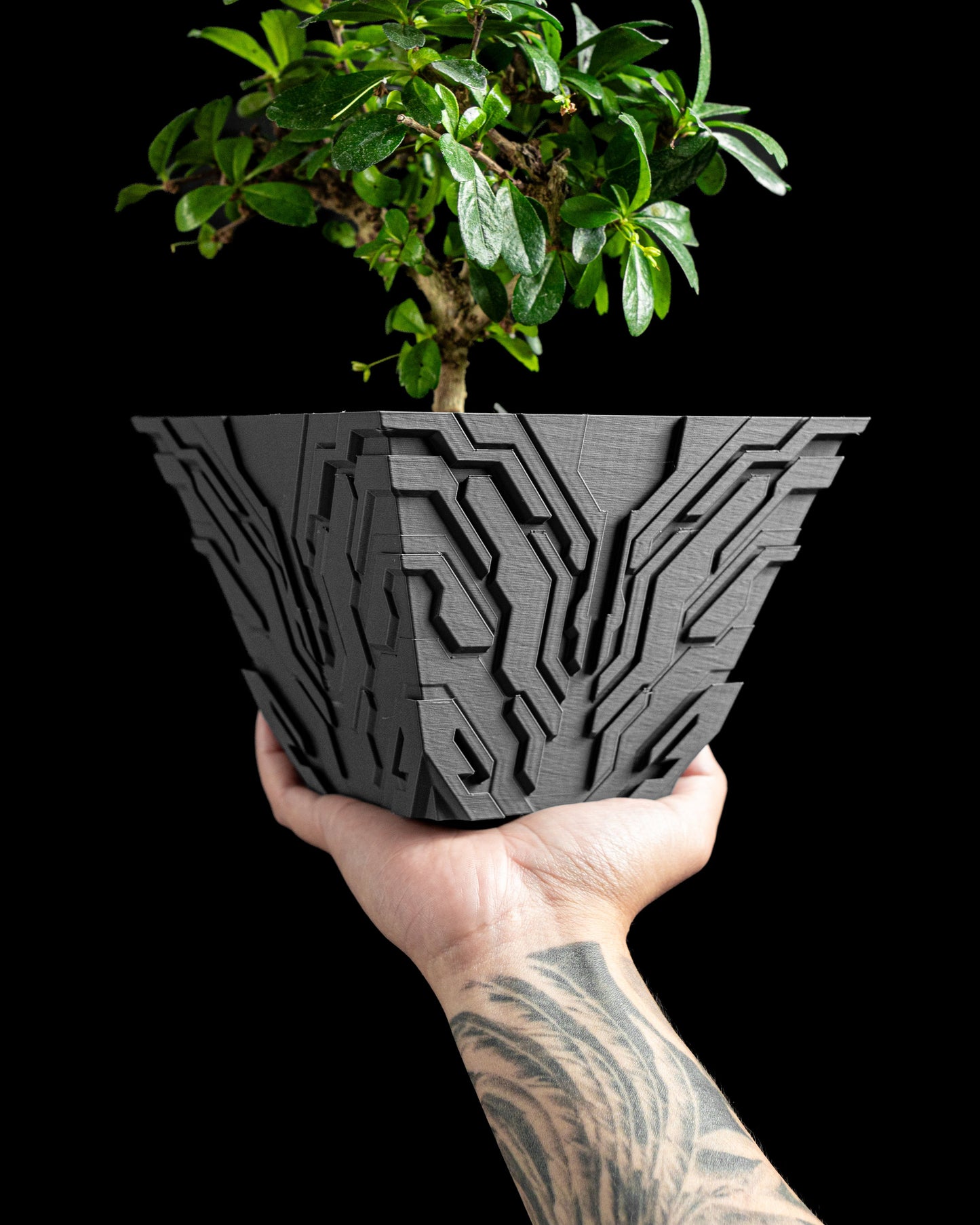 planter pot, indoor herb holder, desktop organizer, succulent accent, sculptural