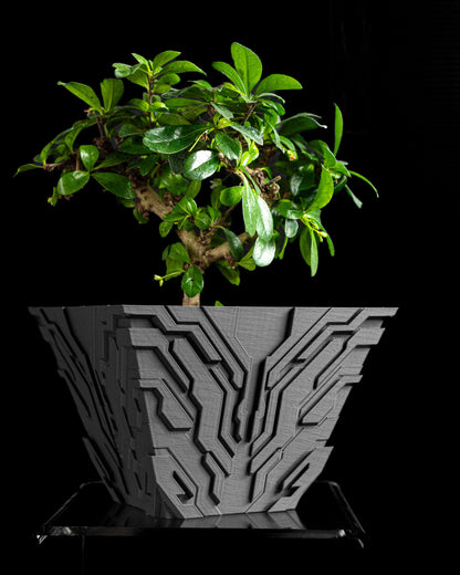 planter pot, indoor herb holder, desktop organizer, succulent accent, sculptural