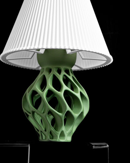 Artistic, Japandi Style Table Lamp, Original Nightstand Illumination, Ambient LED Space Accent, Multifunction Lighting