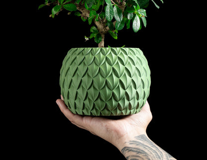 Contemporary Minimalist Planter Pot, Indoor Succulent Container, Desk Greenery Gift, Eco Terracotta Style