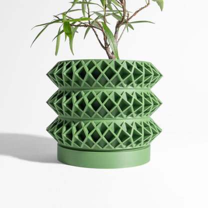 Art Modern Planter Vessel, Stylish Succulent Holder, Geometric Workstation Plant Container, Minimalist