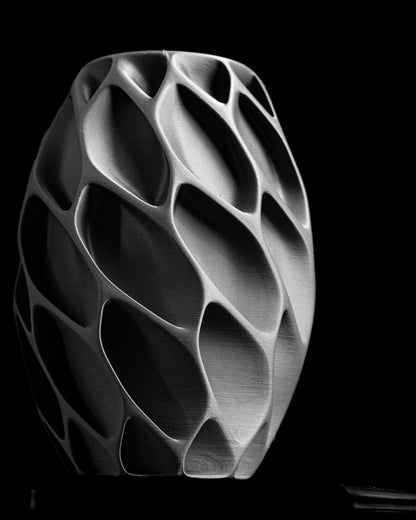 flower vase, scandinavian tabletop statement, fractal design, dried stems accent