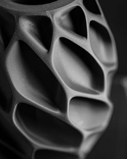 flower vase, scandinavian tabletop statement, fractal design, dried stems accent