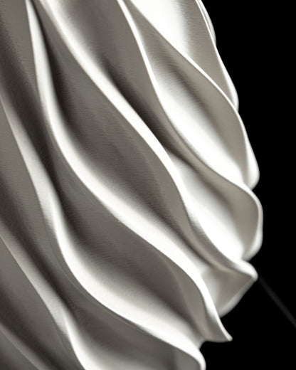 Twisted Vase, Contemporary Table Decor, Elegant Floral Holder, Workspace Mantelpiece