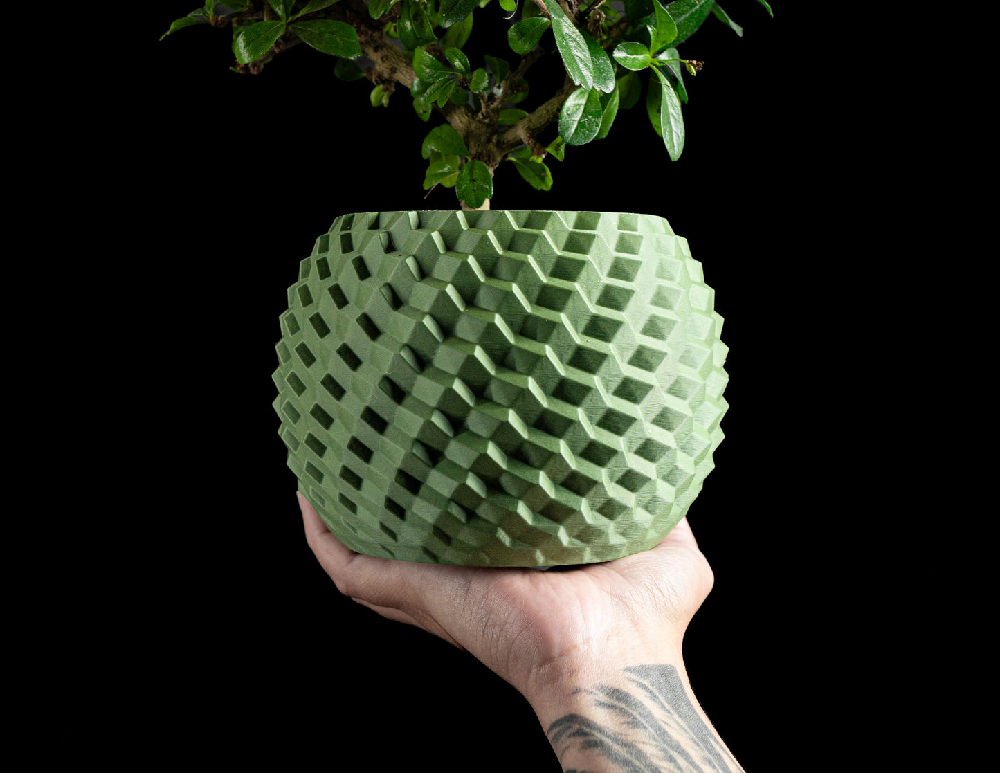 Modern Planter Pot, Lightweight Large Planting Holder, Nordic Compact Succulent and Herb Workspace Organizer