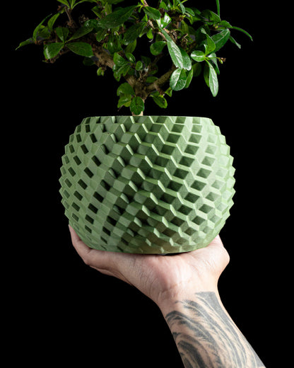 Modern Planter Pot, Lightweight Large Planting Holder, Nordic Compact Succulent and Herb Workspace Organizer