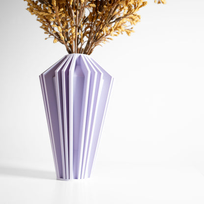 Minimalist Vase, Modern Flower Holder, Table Centerpiece, Sculptural Mantel Accent