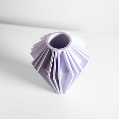 Minimalist Vase, Modern Flower Holder, Table Centerpiece, Sculptural Mantel Accent