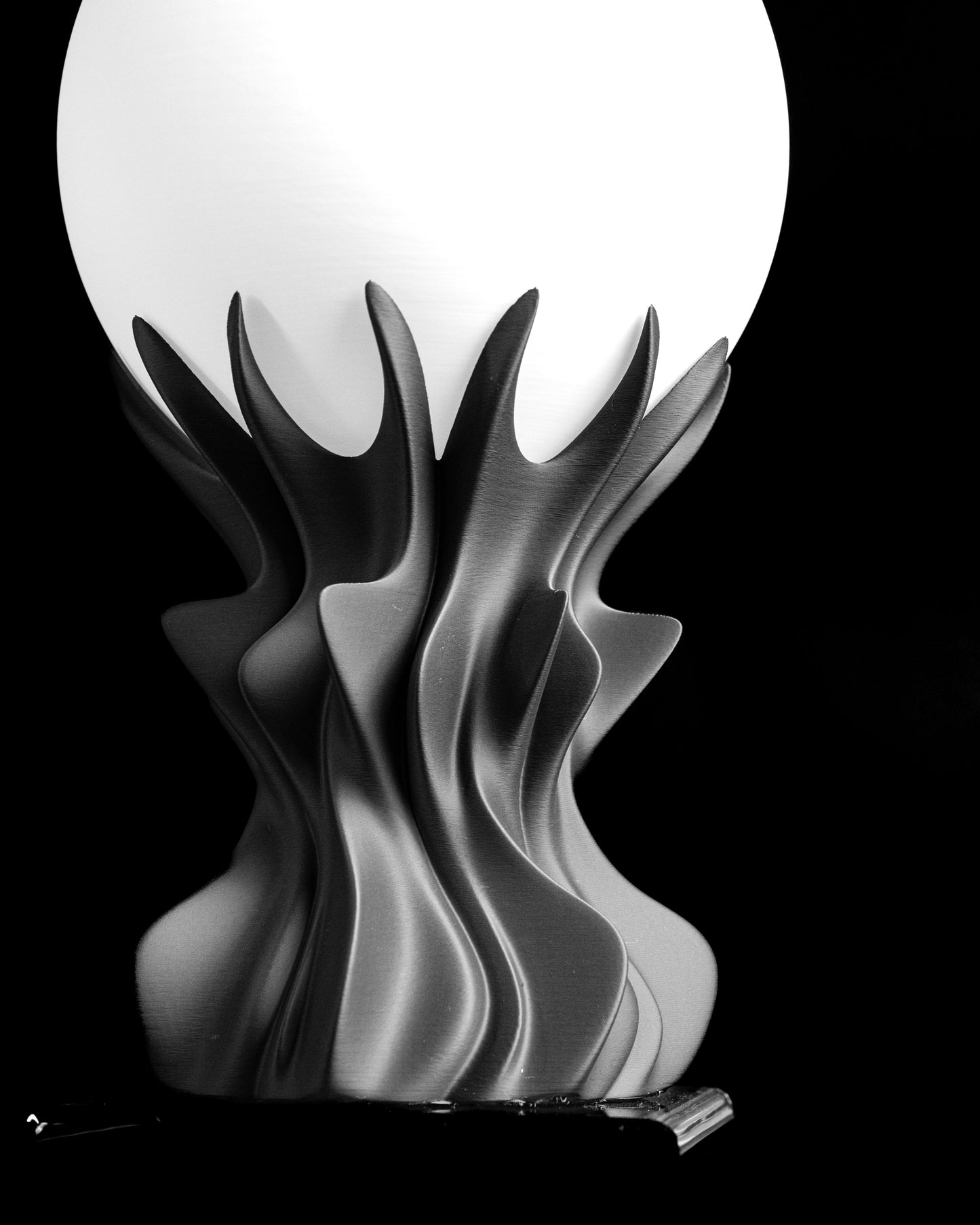 Modern Table Lamp, Orb Ambient LED Nightlight, Minimalist Scandinavian NightstandAccent