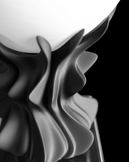 Modern Table Lamp, Orb Ambient LED Nightlight, Minimalist Scandinavian NightstandAccent