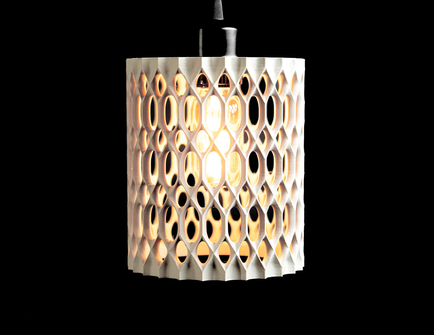 Pendant Light Honeycomb Sculptural Shade, Contemporary Kitchen Island Lighting Statement