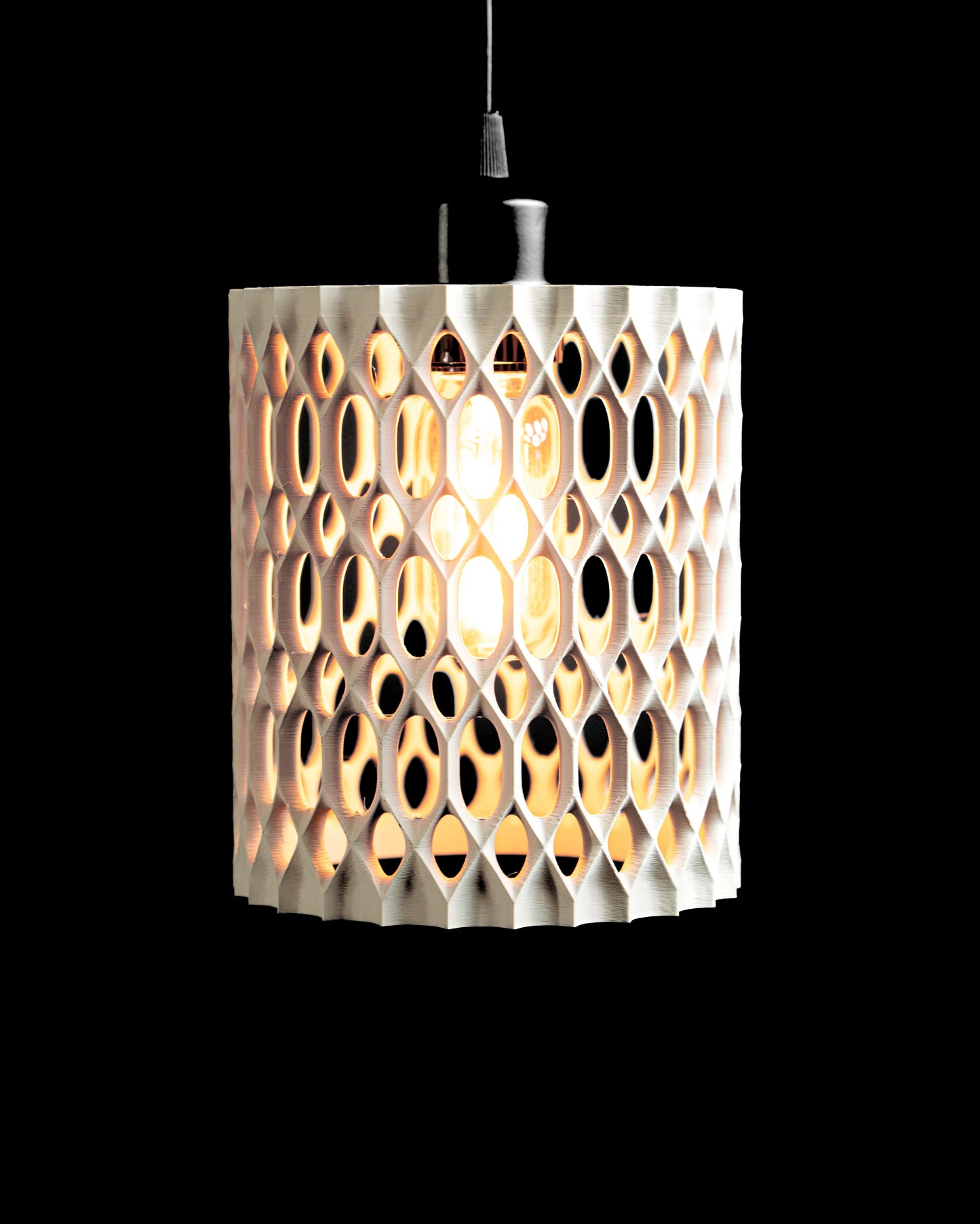 Pendant Light Honeycomb Sculptural Shade, Contemporary Kitchen Island Lighting Statement