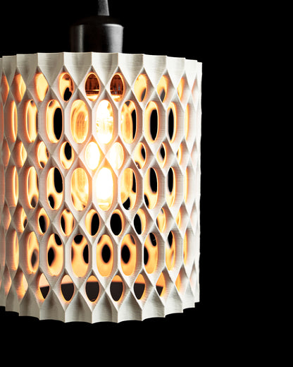 Pendant Light Honeycomb Sculptural Shade, Contemporary Kitchen Island Lighting Statement