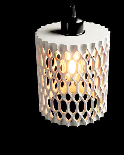 Pendant Light Honeycomb Sculptural Shade, Contemporary Kitchen Island Lighting Statement