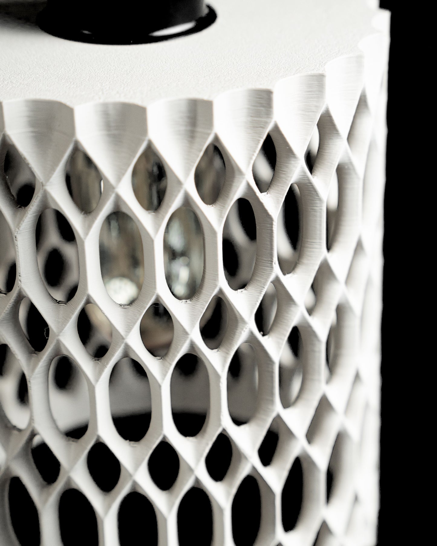 Pendant Light Honeycomb Sculptural Shade, Contemporary Kitchen Island Lighting Statement