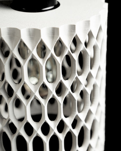 Pendant Light Honeycomb Sculptural Shade, Contemporary Kitchen Island Lighting Statement