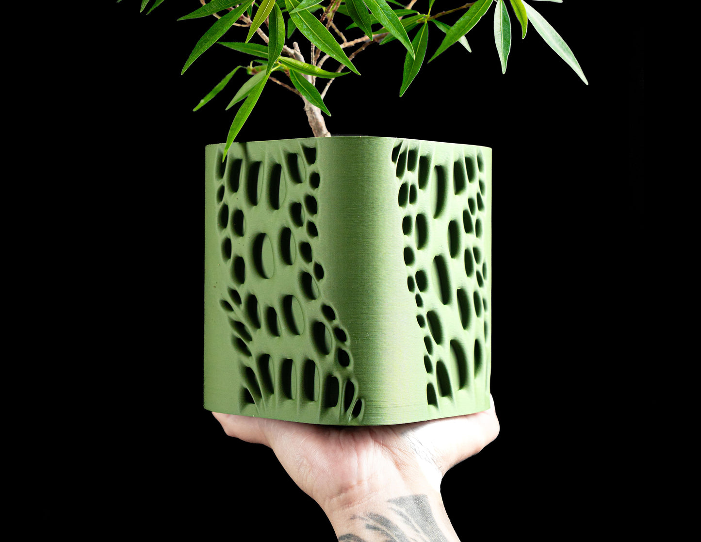 Planter Pot, Modern Succulent Container, Indoor Minimalist Organizer, Scandinavian White