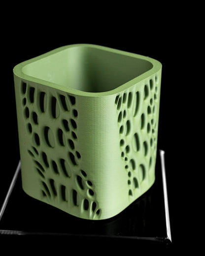 Planter Pot, Modern Succulent Container, Indoor Minimalist Organizer, Scandinavian White