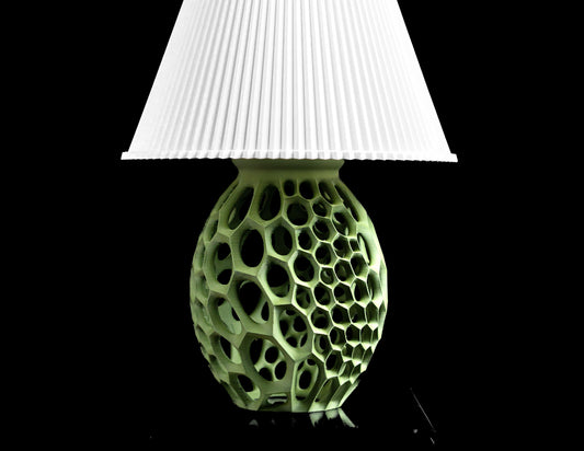 Table Lamp, Sculptural Ambient Nightstand, Desk Reading Shade, Modern Minimalist