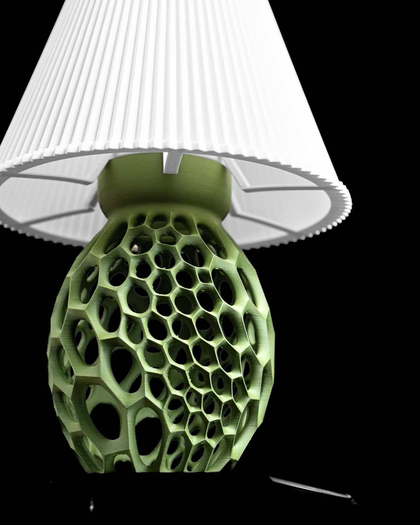 Table Lamp, Sculptural Ambient Nightstand, Desk Reading Shade, Modern Minimalist