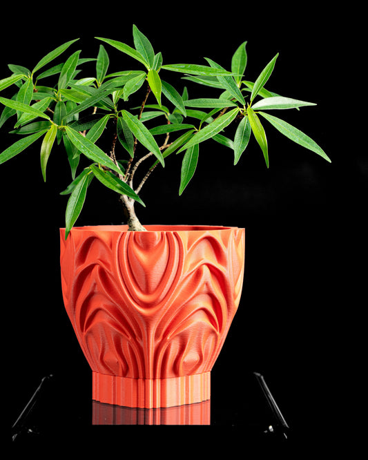 Succulent Planter, Geometric Fractal Vessel, Modern Japandi Accent, Stylish Organizer