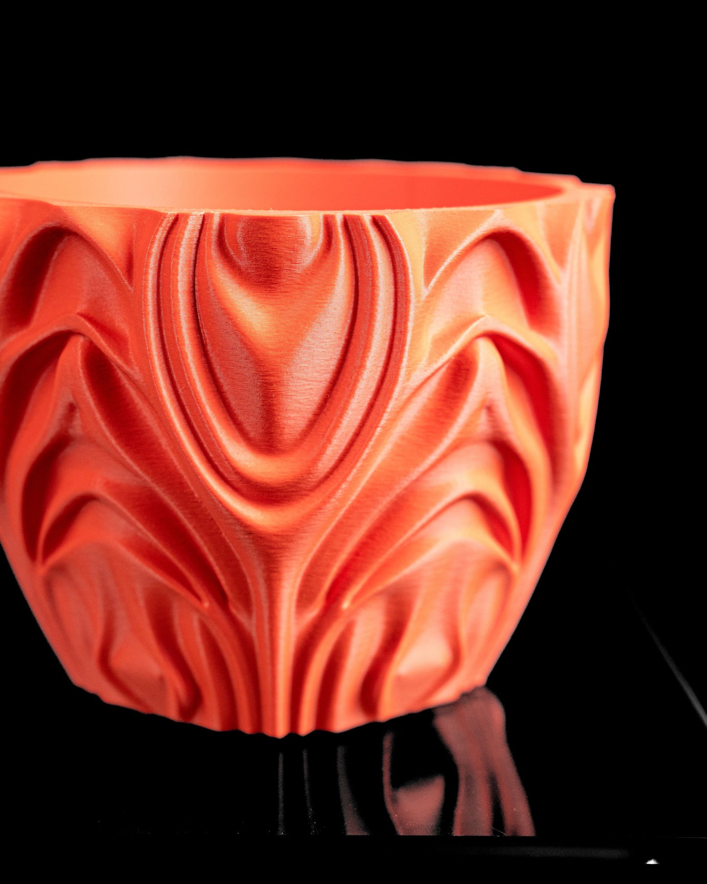 Succulent Planter, Geometric Fractal Vessel, Modern Japandi Accent, Stylish Organizer