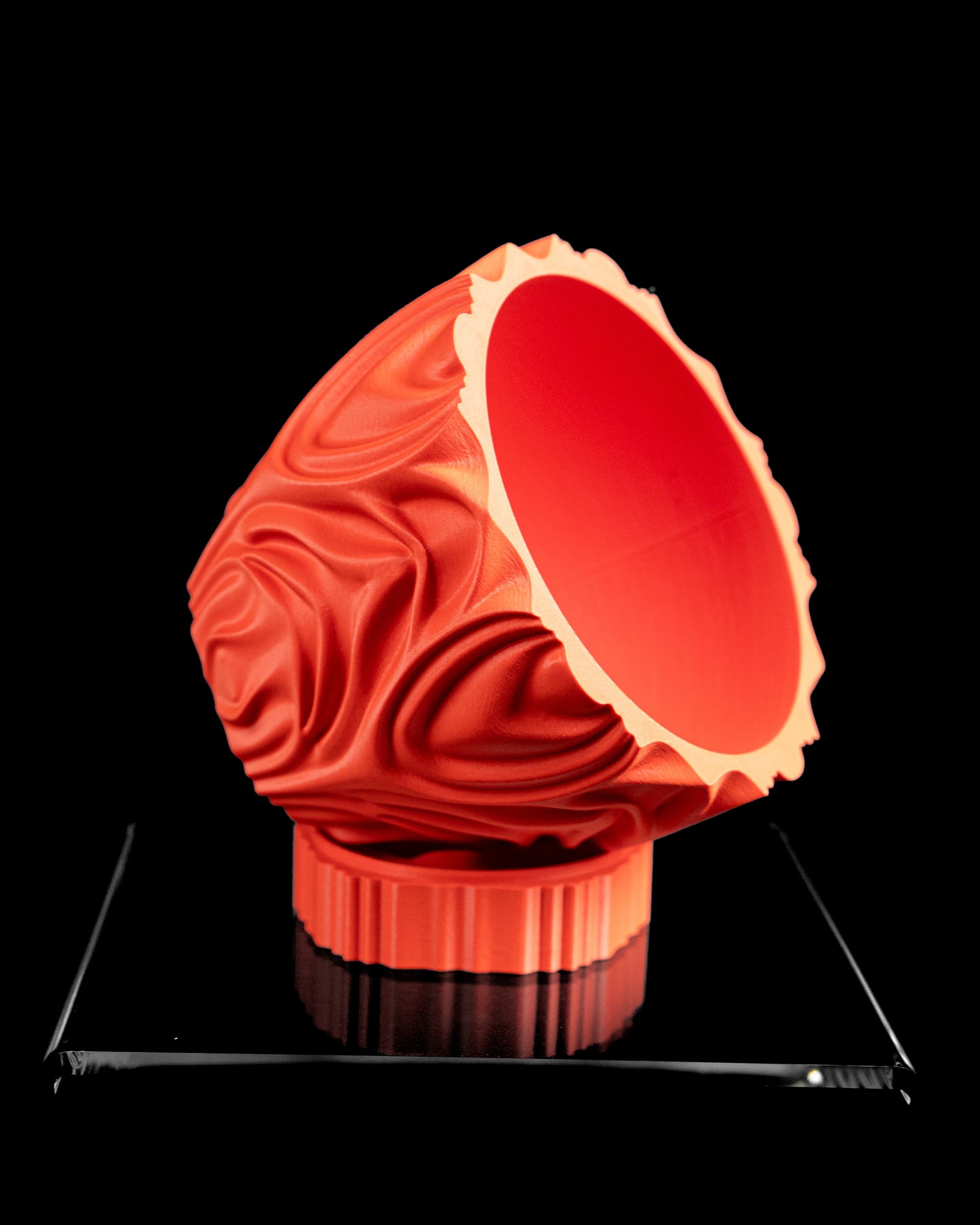 Succulent Planter, Geometric Fractal Vessel, Modern Japandi Accent, Stylish Organizer