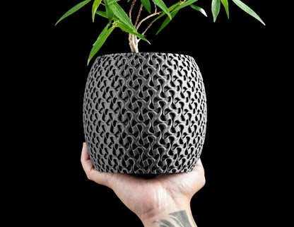 Succulent Planter, Minimalist Ring Display, Modern Desk Organizer White Matte, Elegant