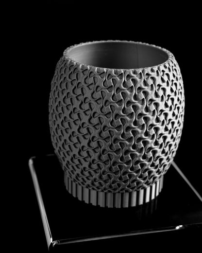 Succulent Planter, Minimalist Ring Display, Modern Desk Organizer White Matte, Elegant