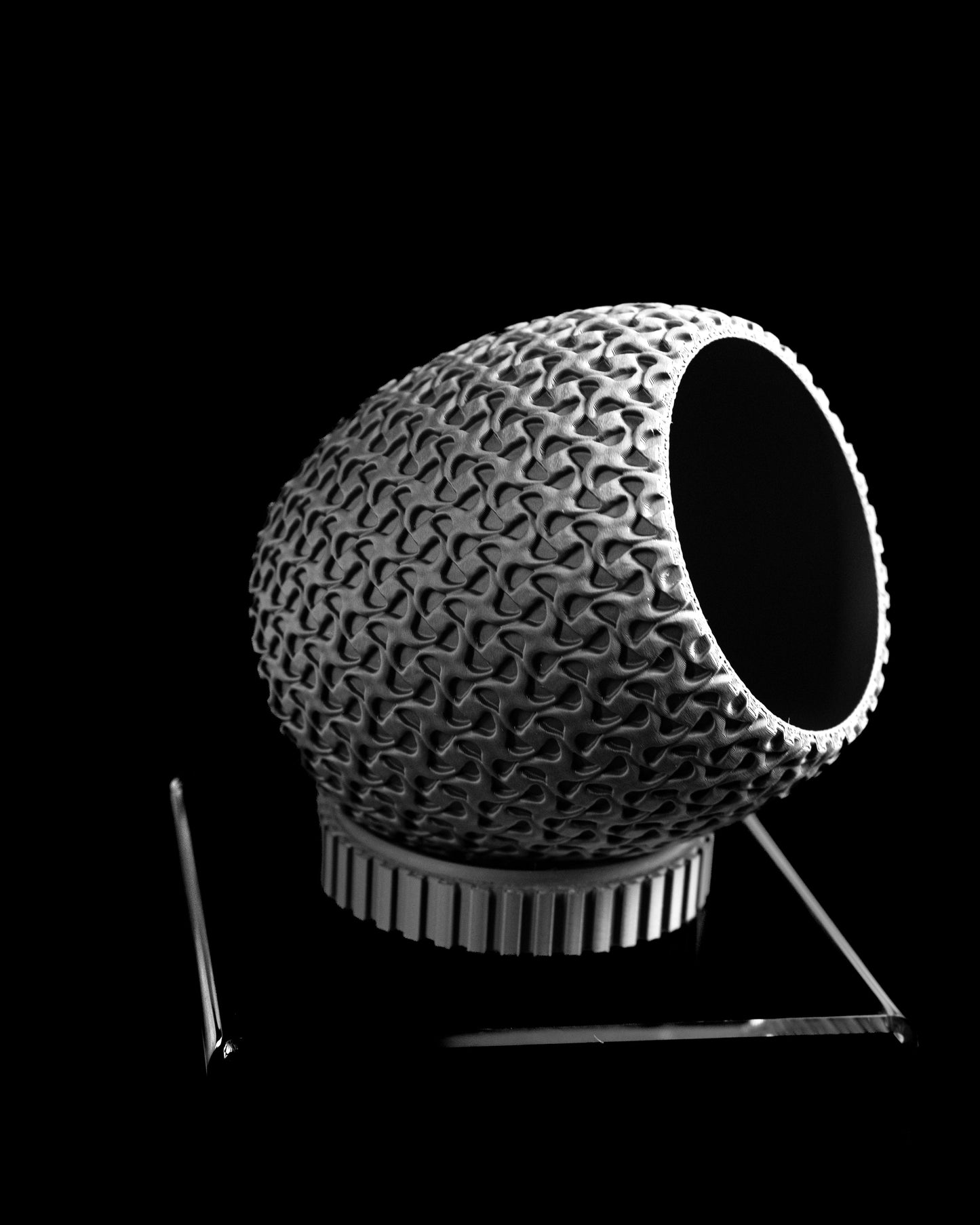 Succulent Planter, Minimalist Ring Display, Modern Desk Organizer White Matte, Elegant