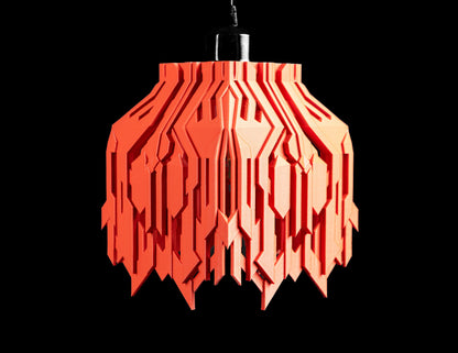 Pendant Light, Sculptural Hanging Lamp, Kitchen Island Accent, Contemporary Shade
