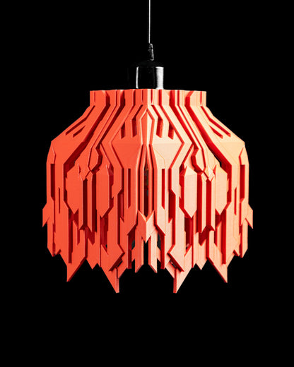 Pendant Light, Sculptural Hanging Lamp, Kitchen Island Accent, Contemporary Shade