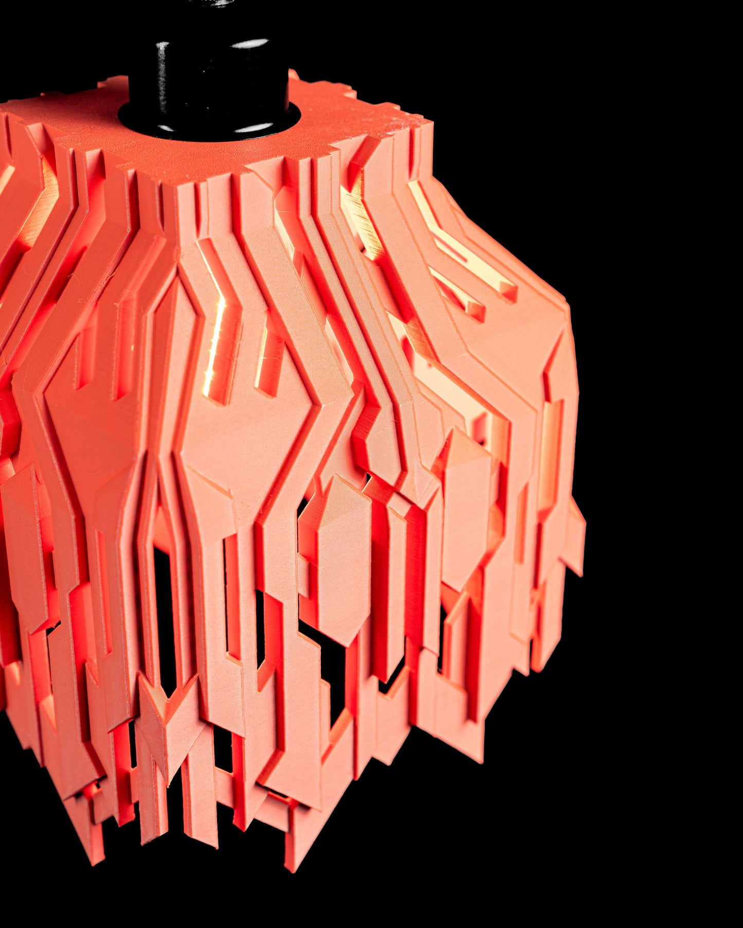 Pendant Light, Sculptural Hanging Lamp, Kitchen Island Accent, Contemporary Shade