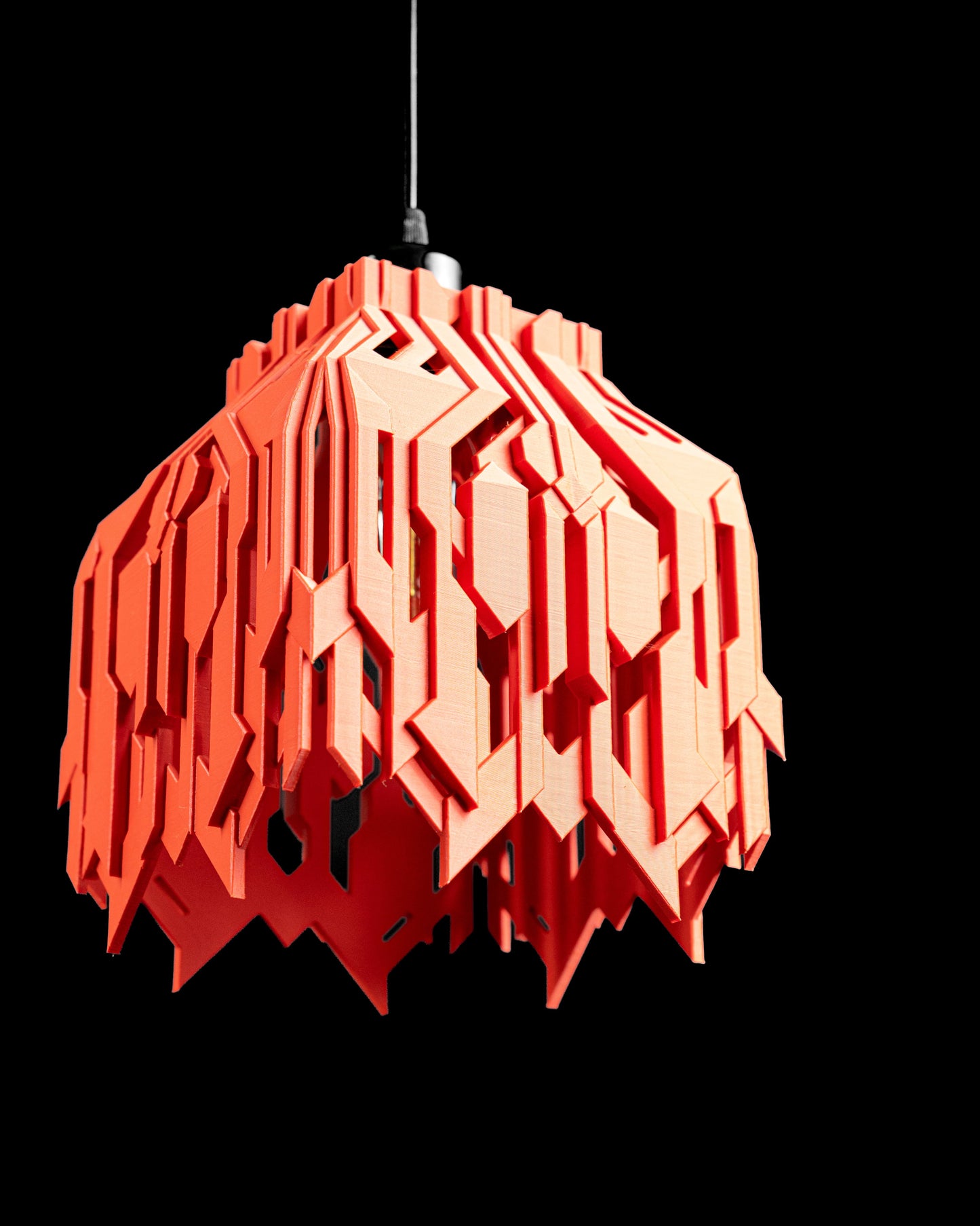 Pendant Light, Sculptural Hanging Lamp, Kitchen Island Accent, Contemporary Shade