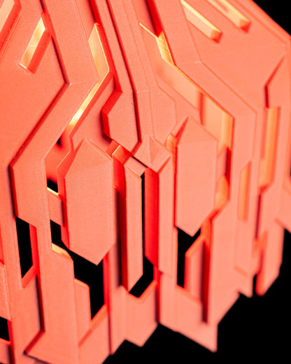 Pendant Light, Sculptural Hanging Lamp, Kitchen Island Accent, Contemporary Shade