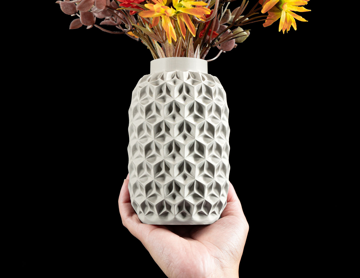 Modern Vase, Minimalist Sculptural Elegant Flower Holder, Desk Accent, Slim Small Flower Arrangement