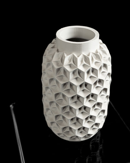 Modern Vase, Minimalist Sculptural Elegant Flower Holder, Desk Accent, Slim Small Flower Arrangement